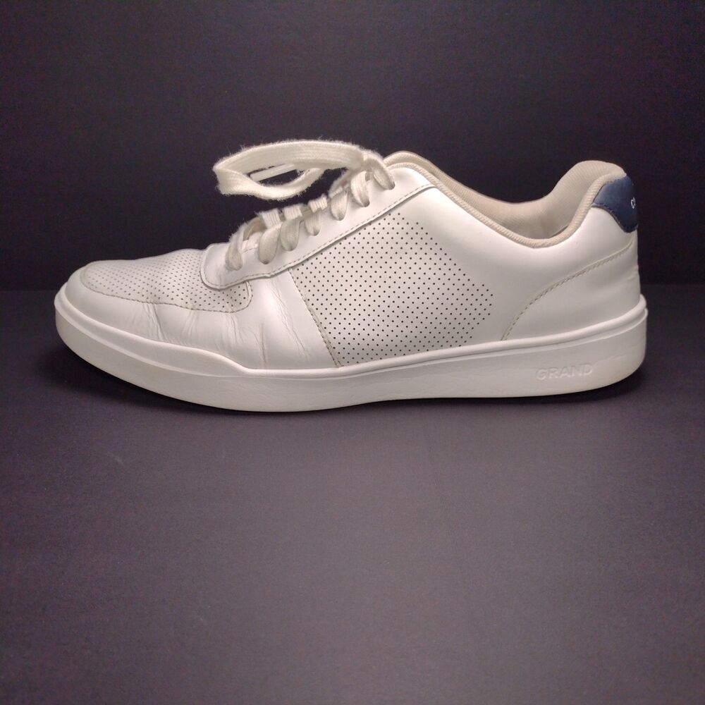 Cole Haan Sneakers sz 9 M Men Grand Crosscourt White Leather Perf Lace